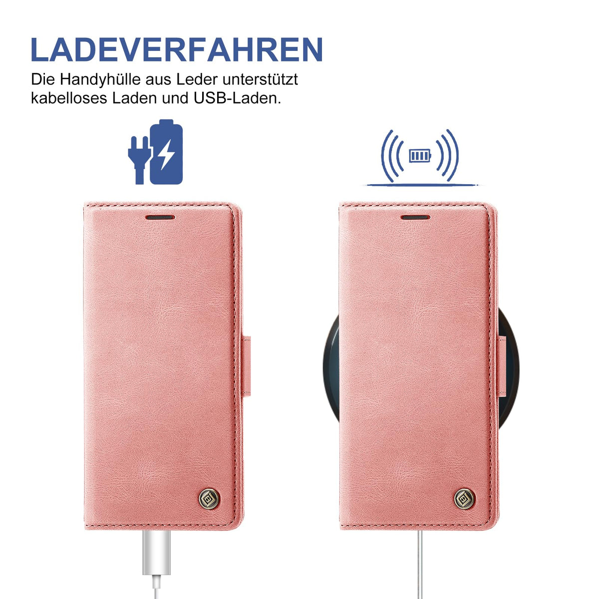 Giyer Handyhülle für Samsung Galaxy S24 5G Hülle mit Schutzfolie, Schutzhülle Galaxy S24 5G PU Leder Wallet Flip Case Standfunktion Kartenfach Klapphülle für Samsung S24 Ultra Full Cover (Grün)