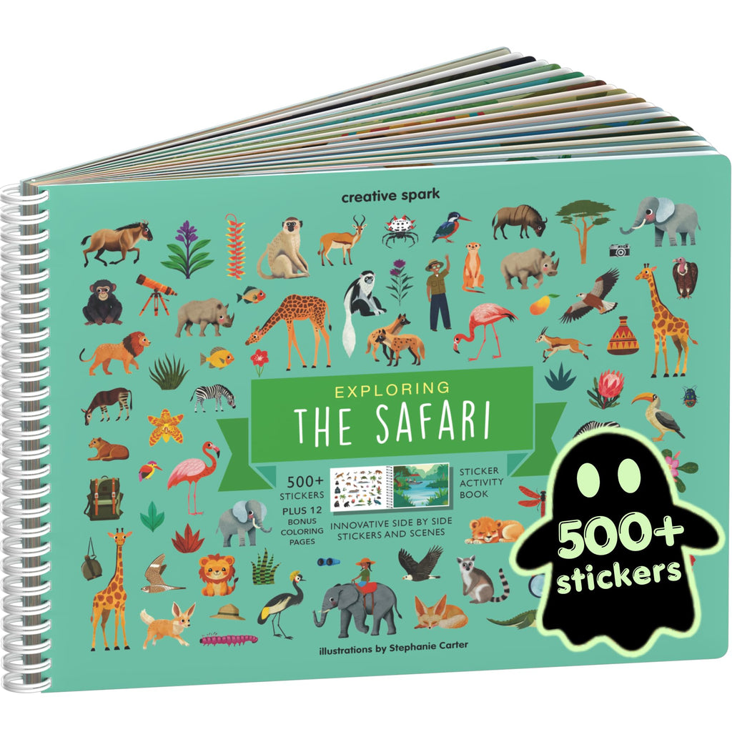 Cupkin Animal Habitats Sticker Book | 12 Coloring & Activity, 500+ Stickers