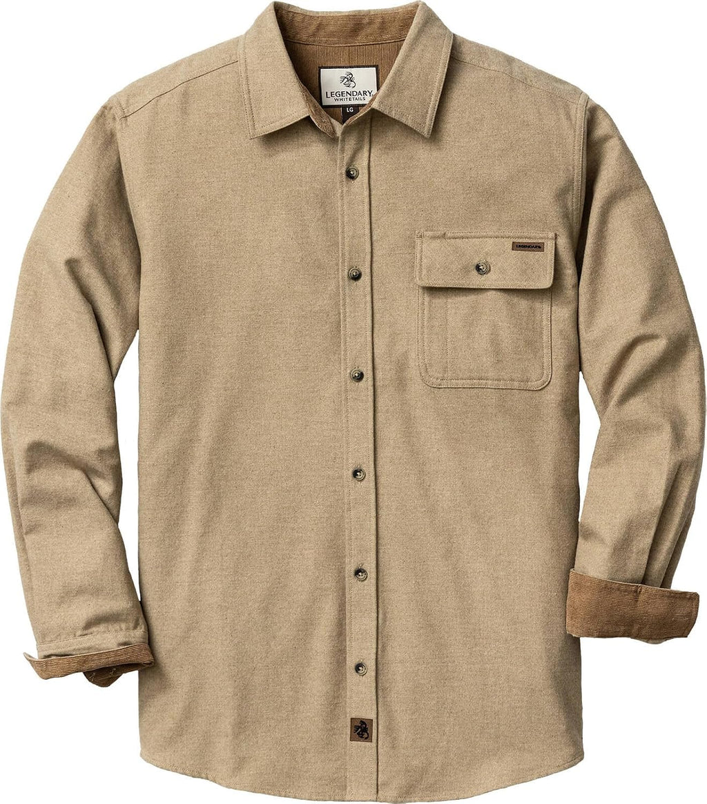 Legendary Whitetails Herren-Langarm-Flanellhemd mit Knopfleiste aus 100 % Baumwolle