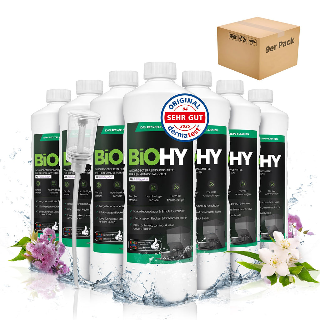 BiOHY Wischroboter Reiniger für Station mit Orangenduft (2 x 1 Liter)