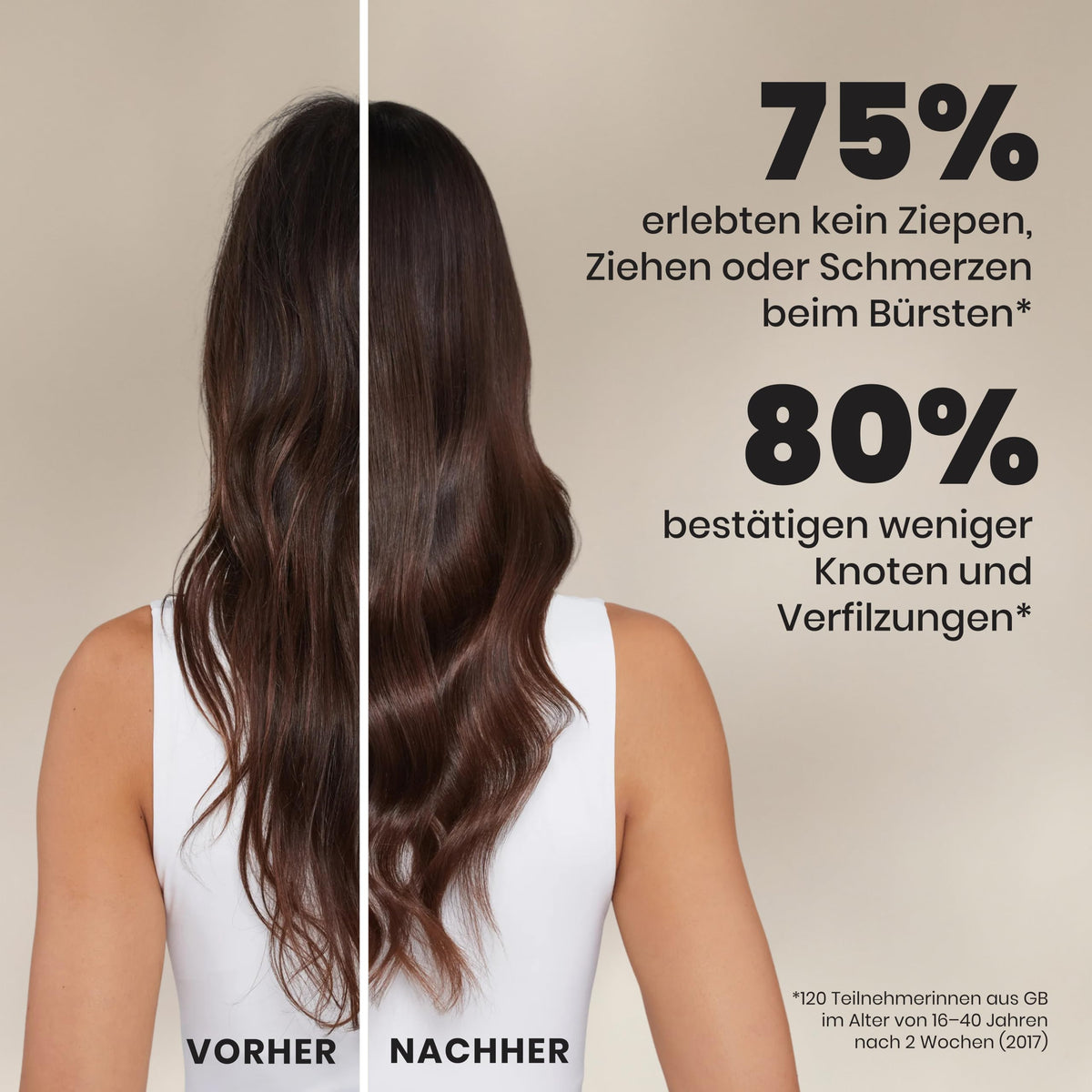Tangle Teezer Ultimate Detangler Haarbürste – Nasses & Trockenes Haar – Entwirrungsbürste für Alle Haartypen – Zweistufige Borsten Reduzieren Haarbruch & Knoten – Champagner Gold mit Chrom-Finish