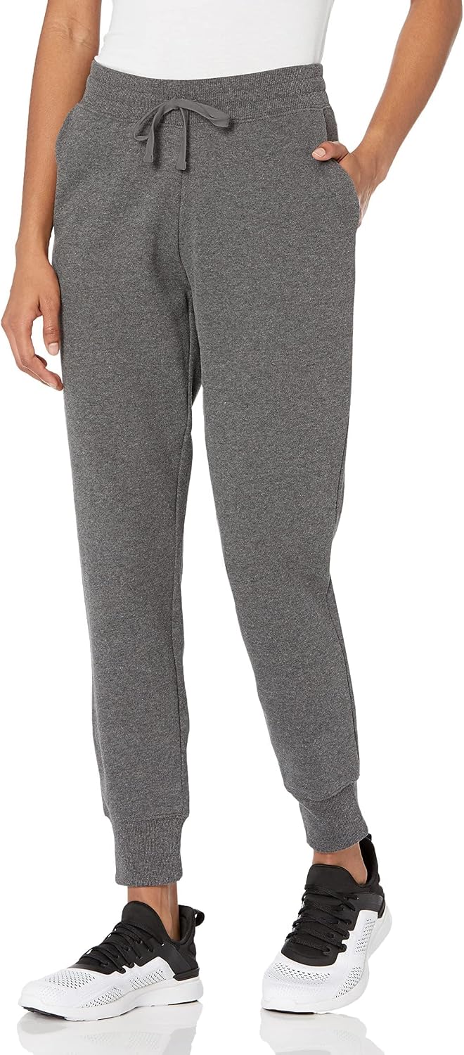 Amazon Essentials Women's Cotton Fleece Jogger Sweatpants with Drawstring (Available in Plus Size)