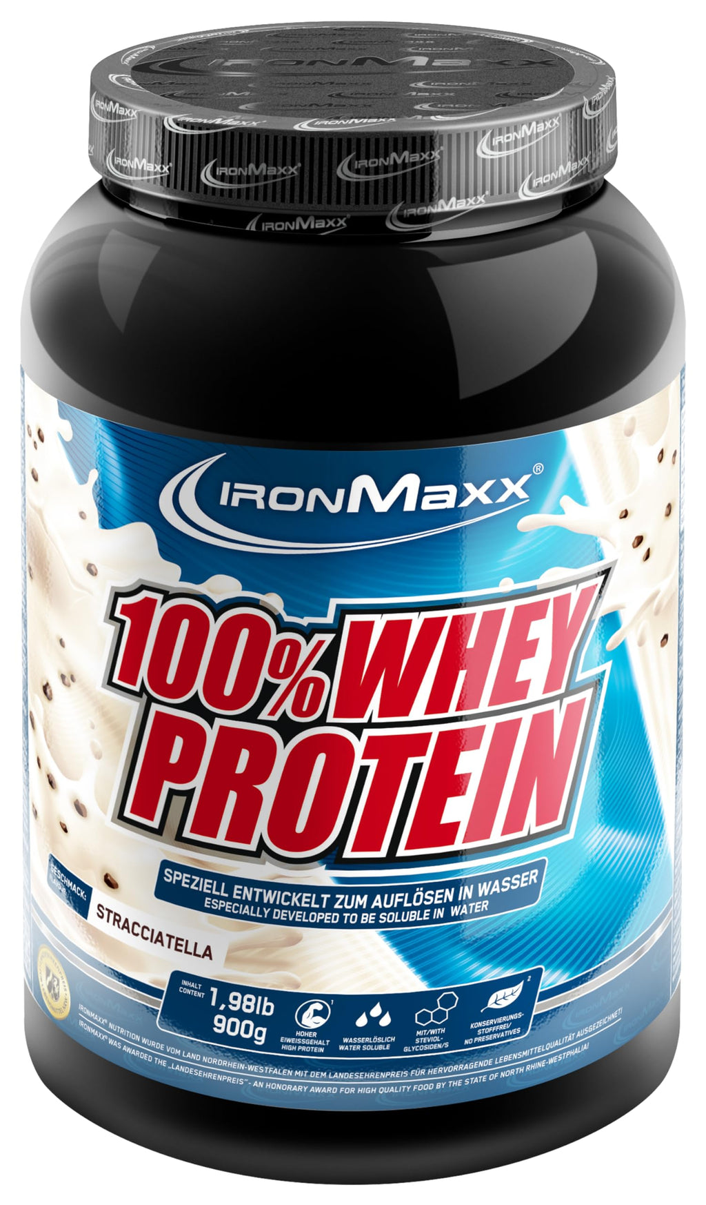 IronMaxx 100% Whey Protein Pulver - French Vanilla 500g Beutel | zuckerreduziertes, wasserlösliches Eiweißpulver aus Molkenprotein | viele verschiedene Geschmacksrichtungen