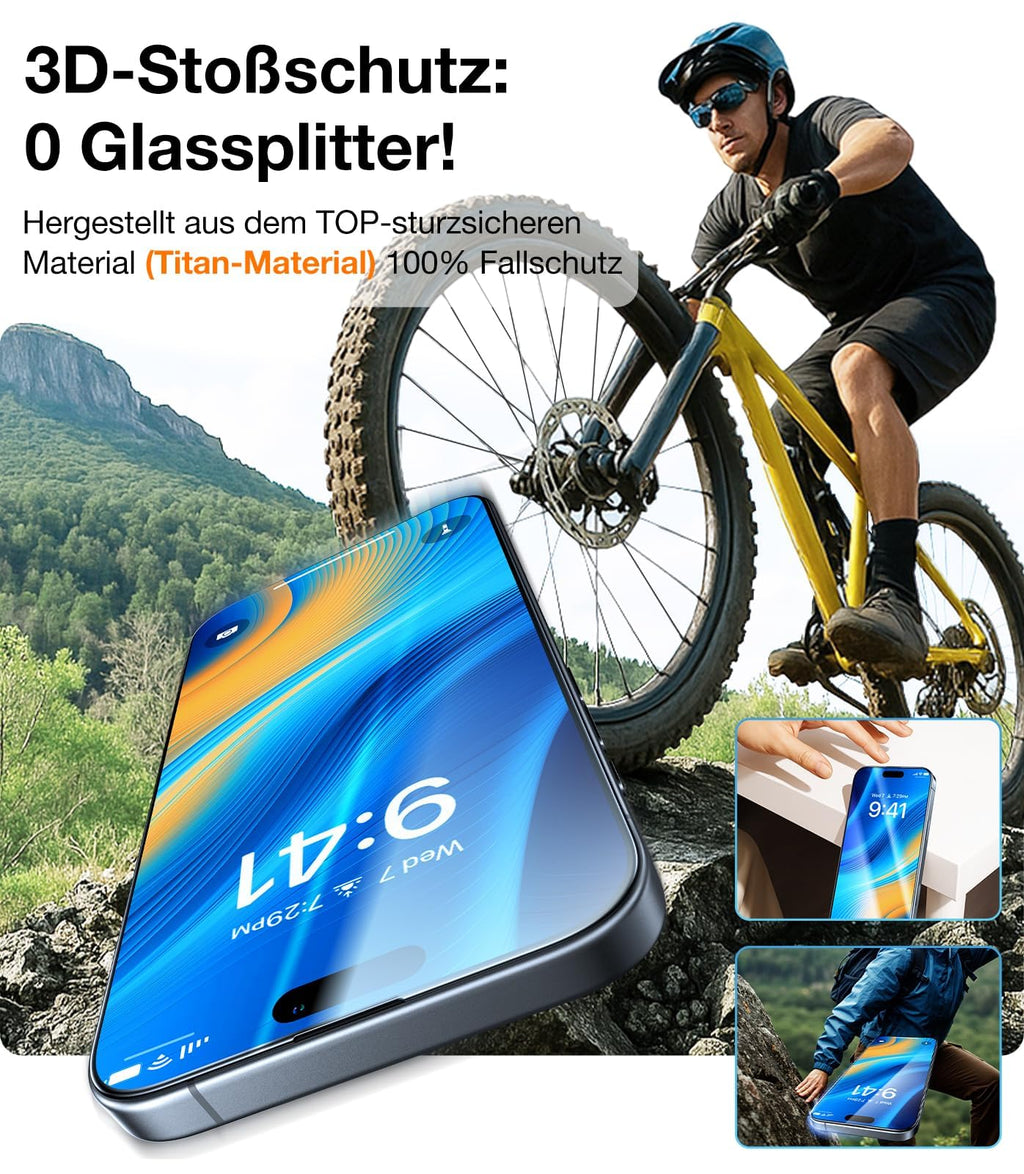 TORRAS für iPhone 18 Pro 9H+ Kratzfest Kameraschutz HD-Klares, Grau