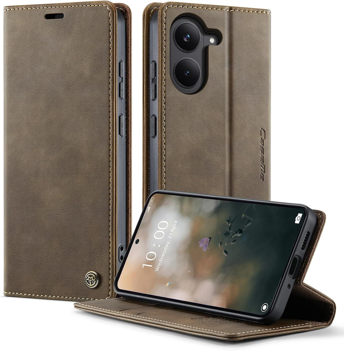 Handyhülle für Honor Magic 6 Pro Hülle Premium PU Klapphülle RFID Lederhülle Faltbare Schutzhülle Kartenfach Standfunktion Handytasche Hülle Honor Magic 6 Pro 5G - Schwarz