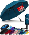 TUMELLA Strongest Windproof Travel Umbrella (Compact, 100MPH Wind-Tested)