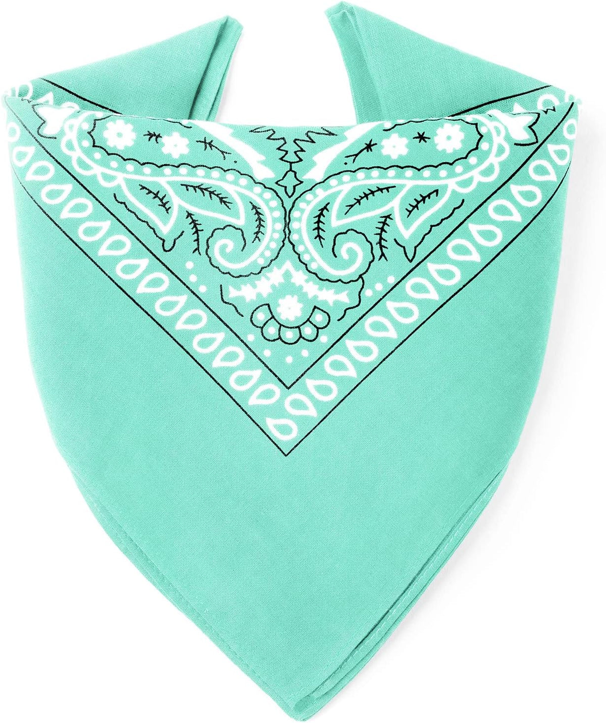 Bandana 100% Coton Qualité Premium - Epaisseur Supérieure - 20 Couleurs Exclusives - Motif Paisley
