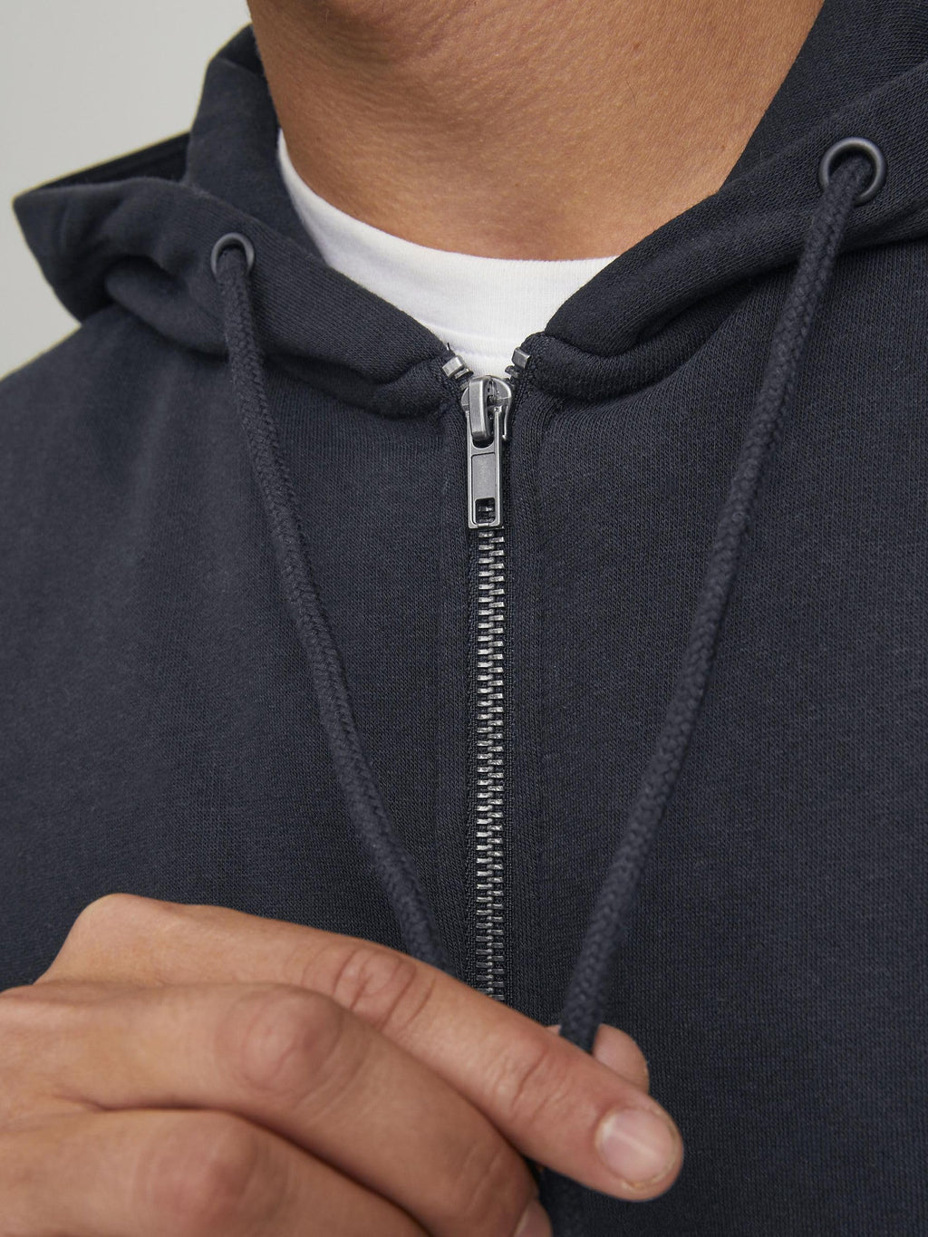 JACK & JONES Herren Jjebradley Sweat Zip Hood Noos Sweatshirtjacke (1er Pack)