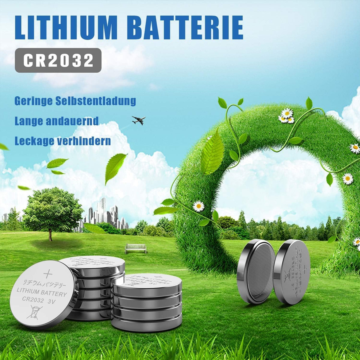 CR 2032 30er Votivkerzen,CR2032 Batterien 3V Lithium-Knopfzelle,Teelichter, Video, Computer, Rechner, IC-Karten