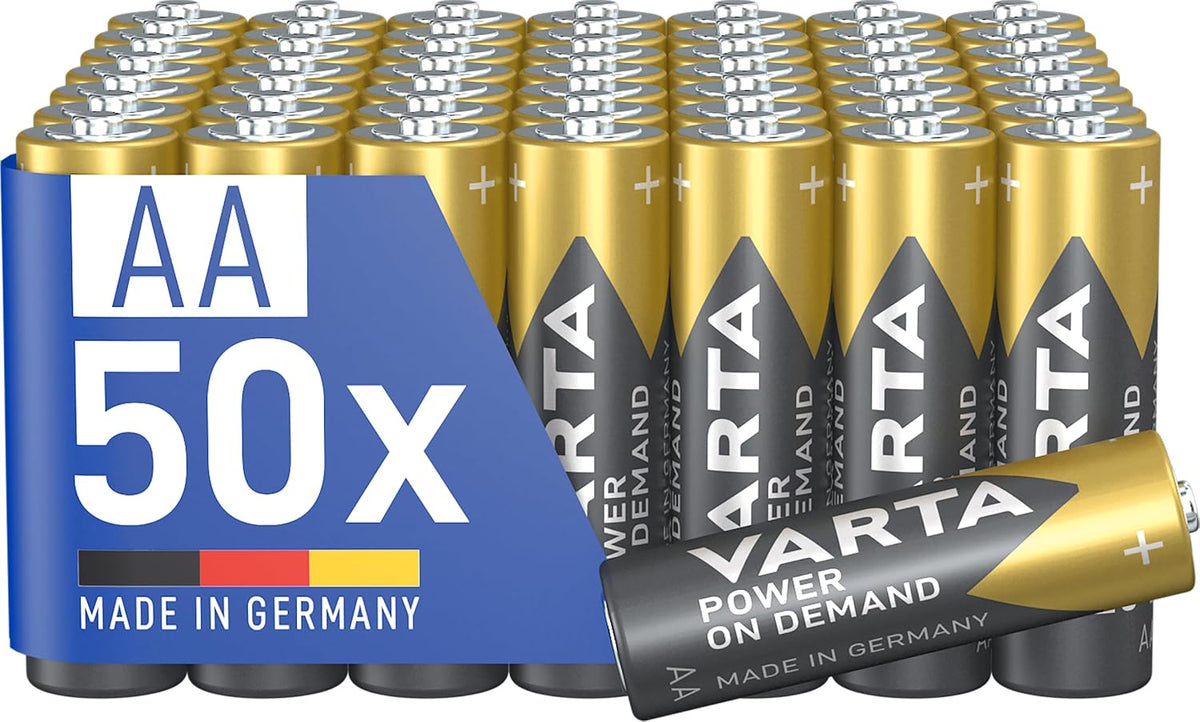 Varta Batterien AAA 100 Stück Power on Demand Alkaline 1,5 V Vorratspack