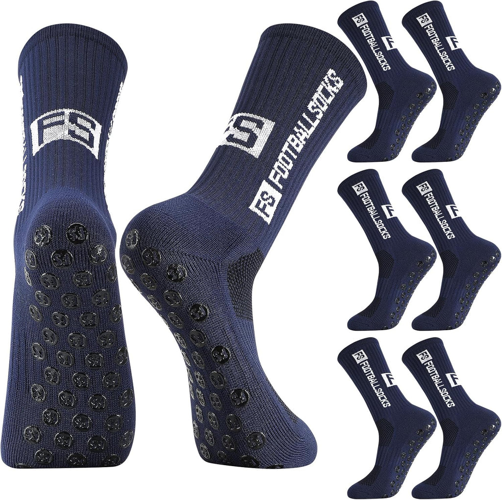 FANTESI 3 Paare Fußballsocken für Herren Damen,Sportsocken Fußball
