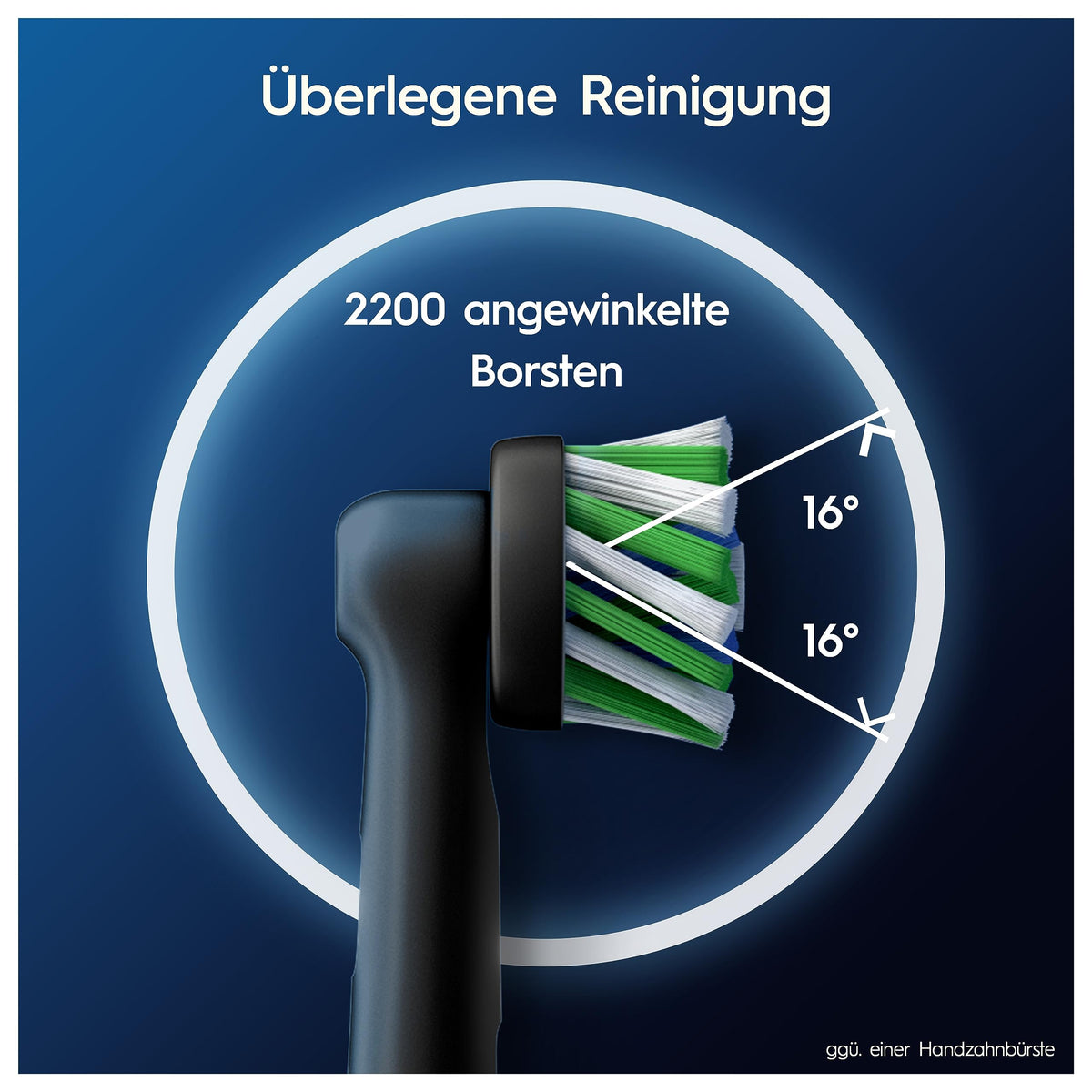 Oral-B Aufsteckbürsten PRO CrossAction, Weiß, 10 Stück