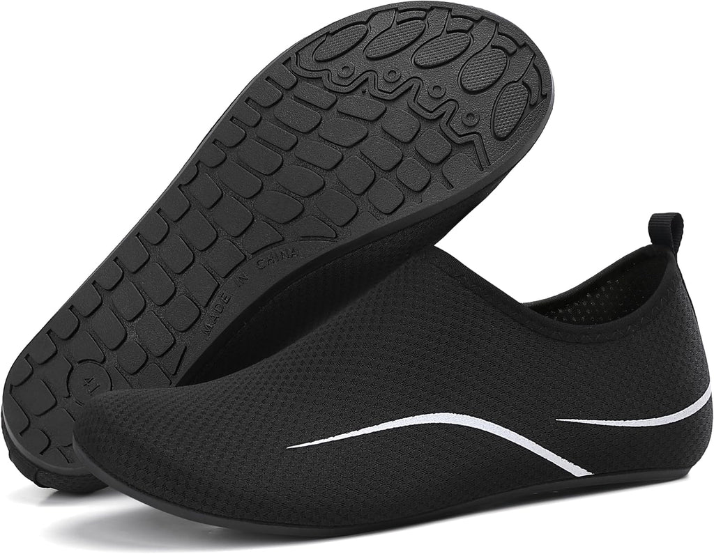 Water Shoes for Women Men Quick-Dry Beach Swim Socks with Non-Slip Sole