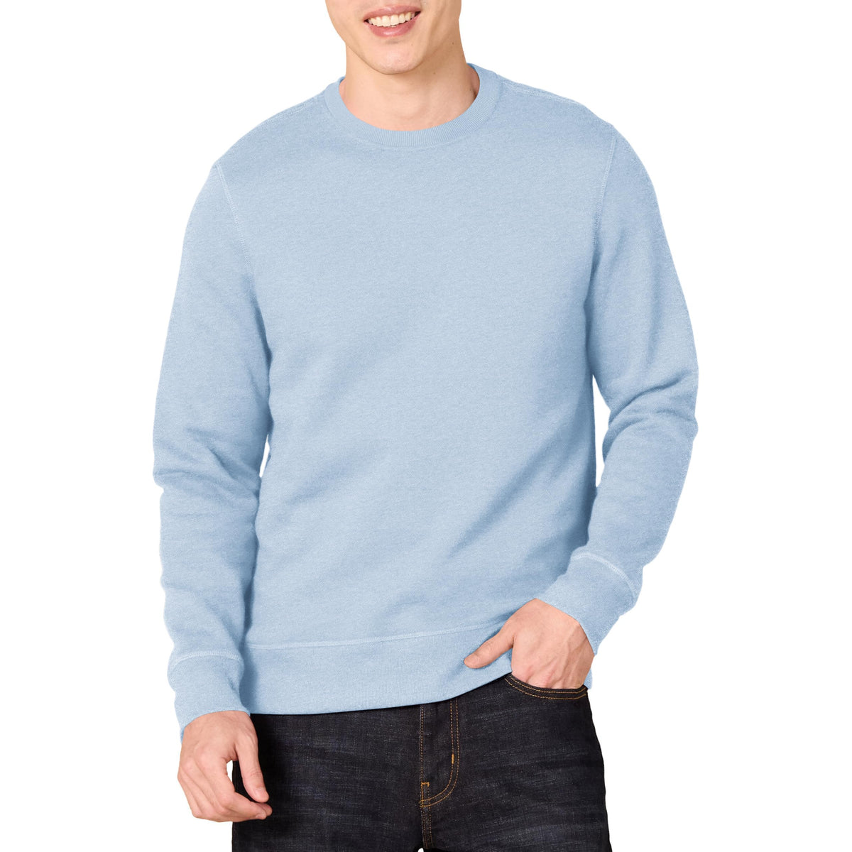 Amazon Essentials Sweatshirt en Molleton Col Rond Homme
