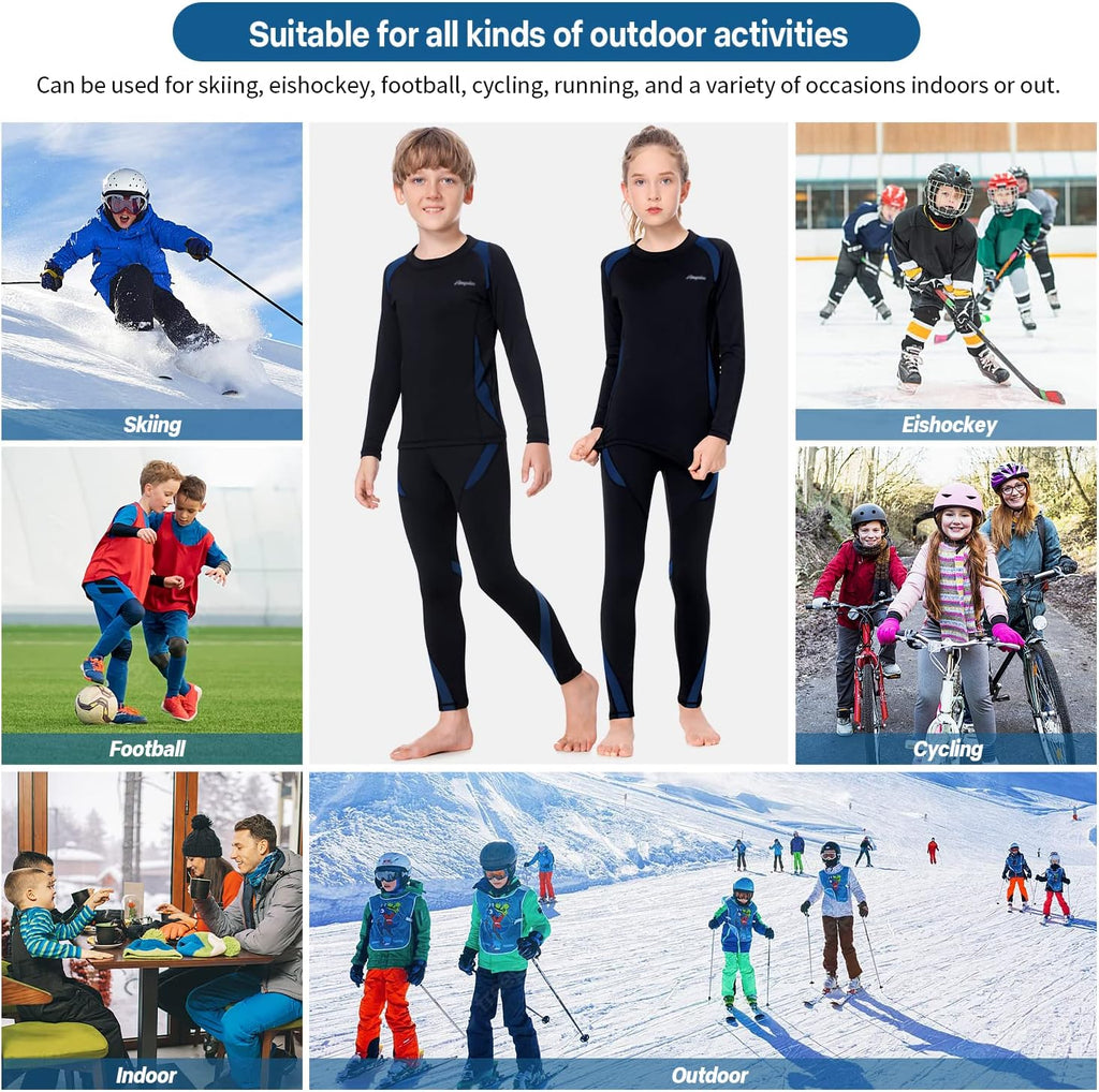 Thermounterwäsche Kinder Skiunterwäsche Junge Funktionsunterwäsche Mädchen