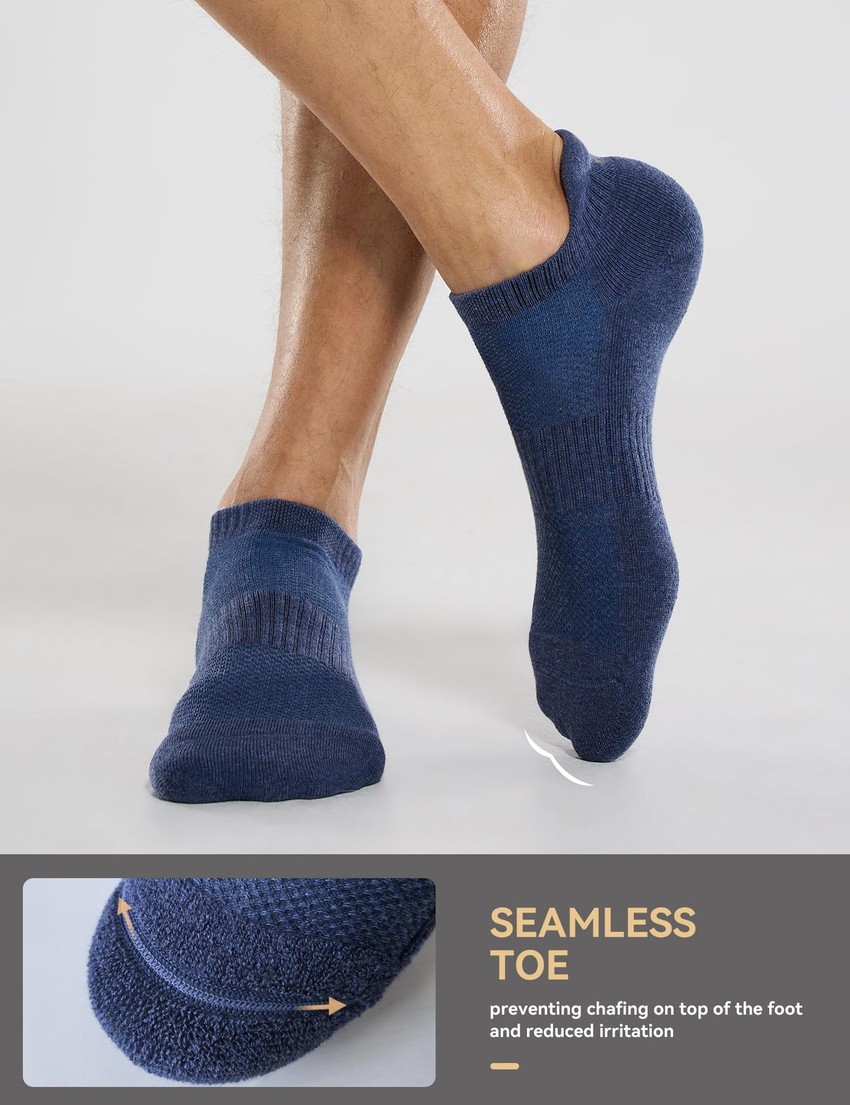 CS CELERSPORT 6 Paar kurze Sportsocken für Damen und Herren, Sneaker-Socken für Laufen und Sport mit Fersenlasche