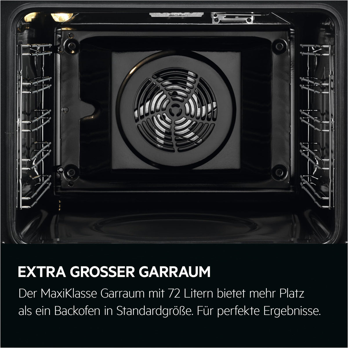 AEG Einbaubackofen, Serie 5 Ringheißluft: Gleichmäßige Garergebnisse auf 3 Ebenen, Pyrolyse Selbstreinigung, 45 Automatikprogramme, LED-Touchdisplay, Schnellaufheizung, Edelstahl, OU5PB40WSM