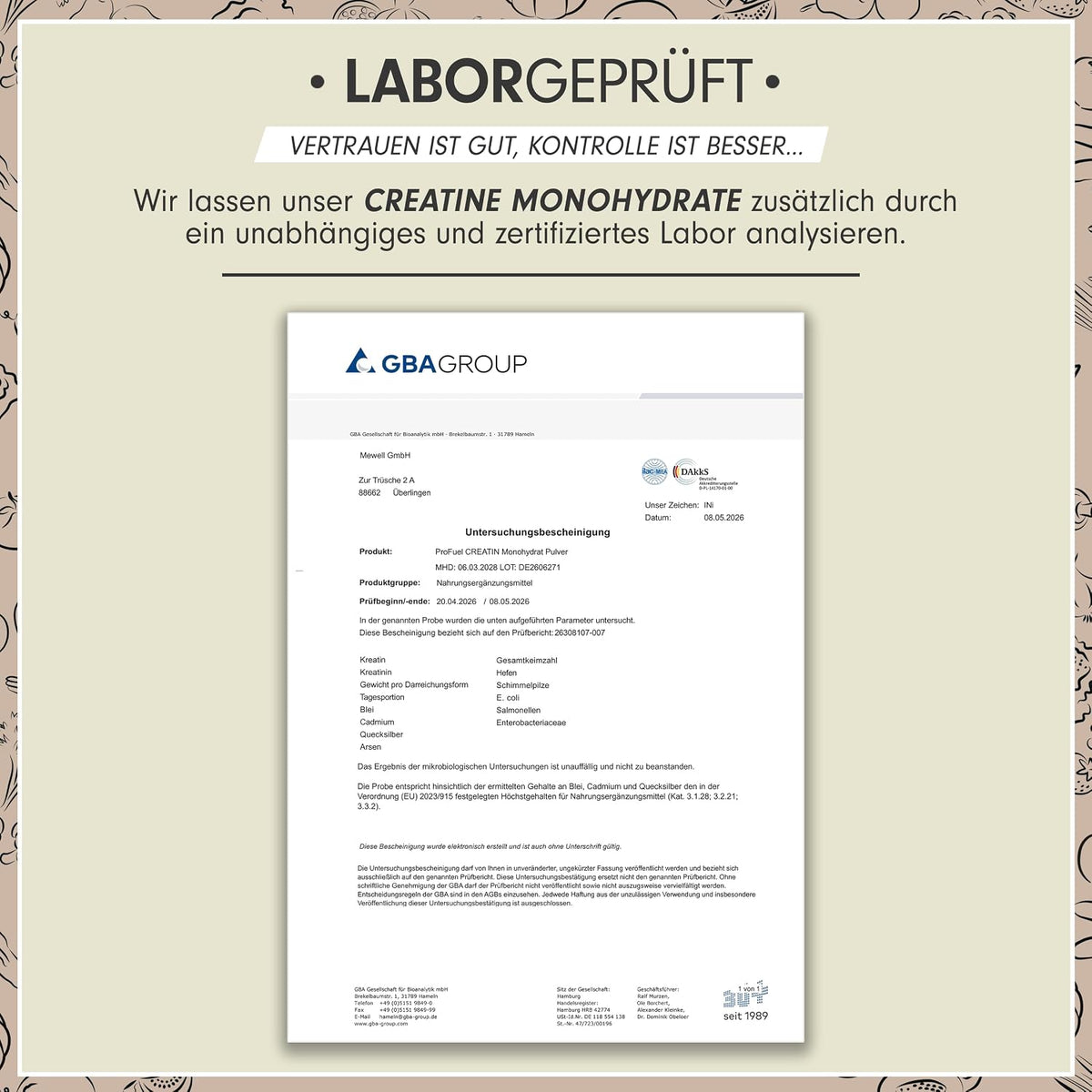 Creatin Monohydrat Pulver 1kg / 1000g reines Kreatin Monohydrat in mikronisierter Qualität - Creatine-Monohydrate mit 3000 mg Creatine pro Tag - Creatin-Pulver 100% vegan - Vorrat für 292 Tage