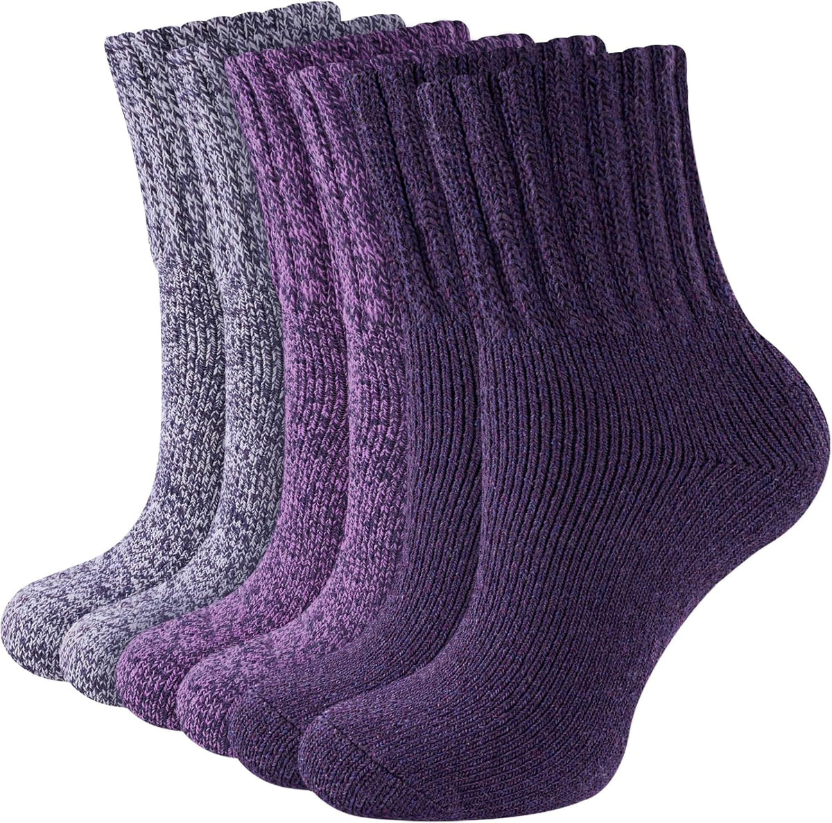 Niorasen Damen Thermo-Socken, 3 Paar vollgepolstert, gemütliches Wintergeschenk