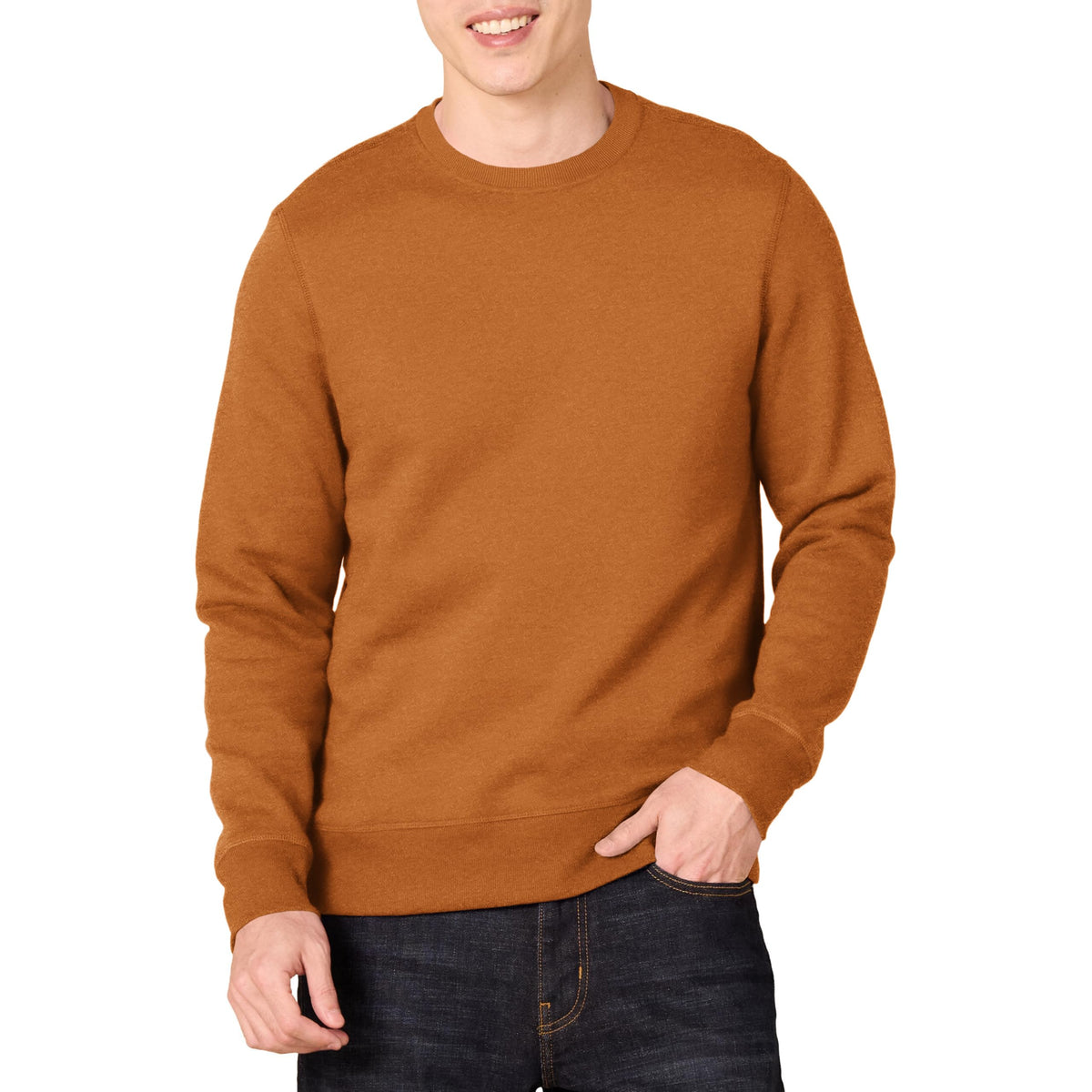 Amazon Essentials Sweatshirt en Molleton Col Rond Homme