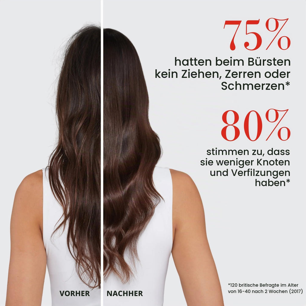 Tangle Teezer Ultimate Detangler Haarbürste – Nasses & Trockenes Haar – Entwirrungsbürste für Alle Haartypen – Zweistufige Borsten Reduzieren Haarbruch & Knoten – Champagner Gold mit Chrom-Finish