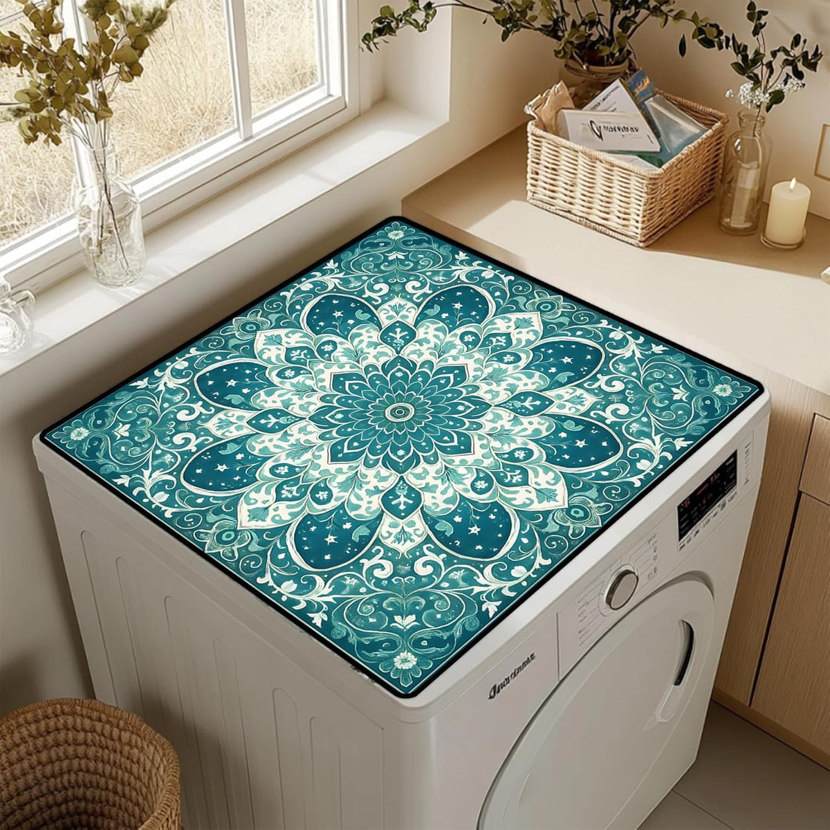YeahBoom Waschmaschinenauflage 60x60cm,Waschmaschinenabdeckung Universal