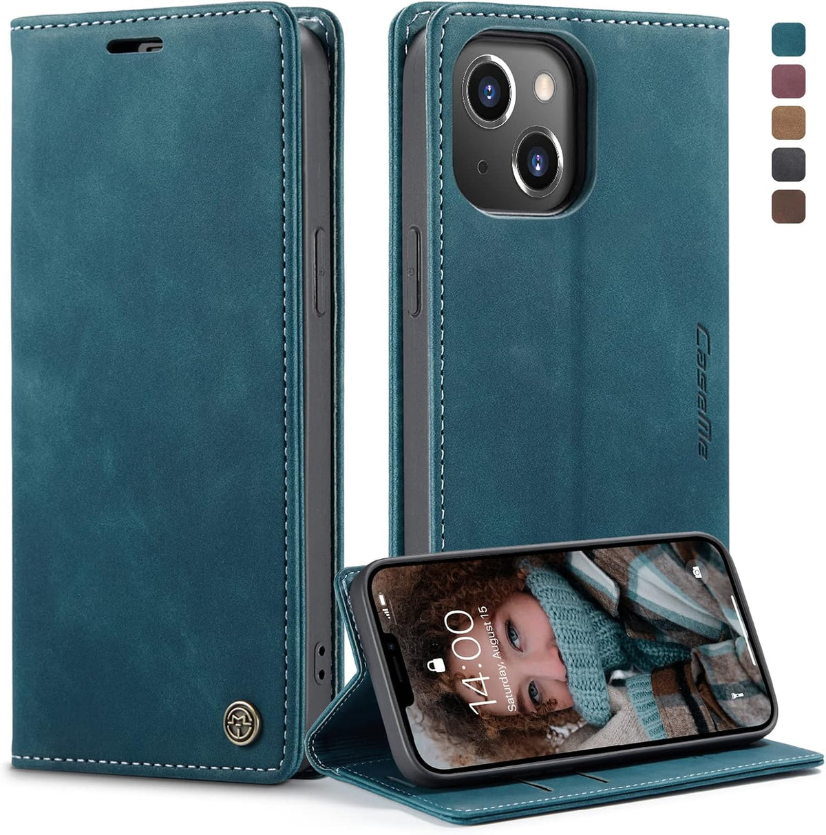 KZB für Xiaomi Redmi Note 15 Hülle, Magnet Leder Klapphülle Stoßfest