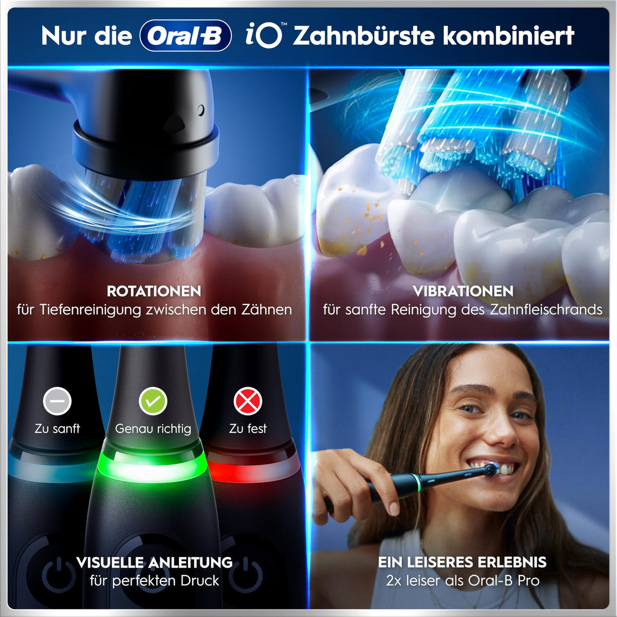 Oral-B iO Series 6 Elektrische Zahnbürste, Weiß