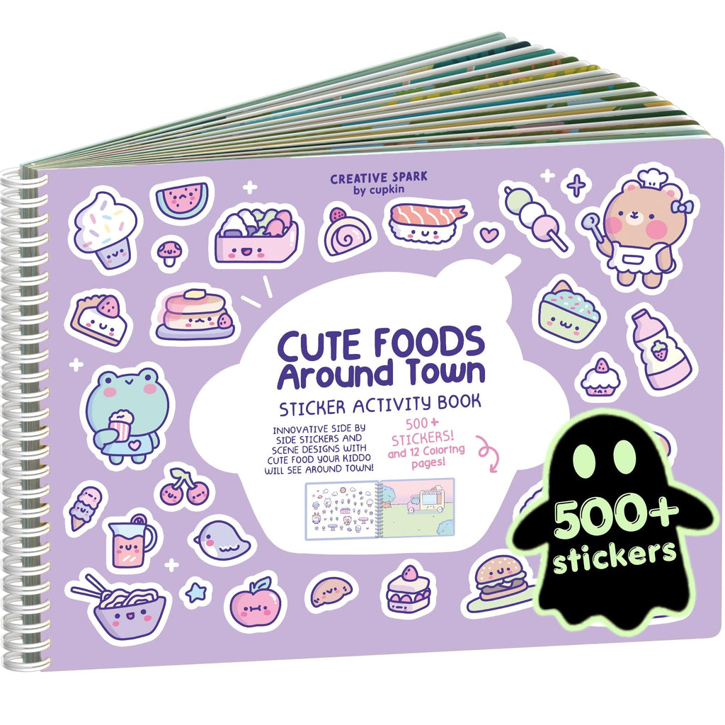 Cupkin Animal Habitats Sticker Book | 12 Coloring & Activity, 500+ Stickers