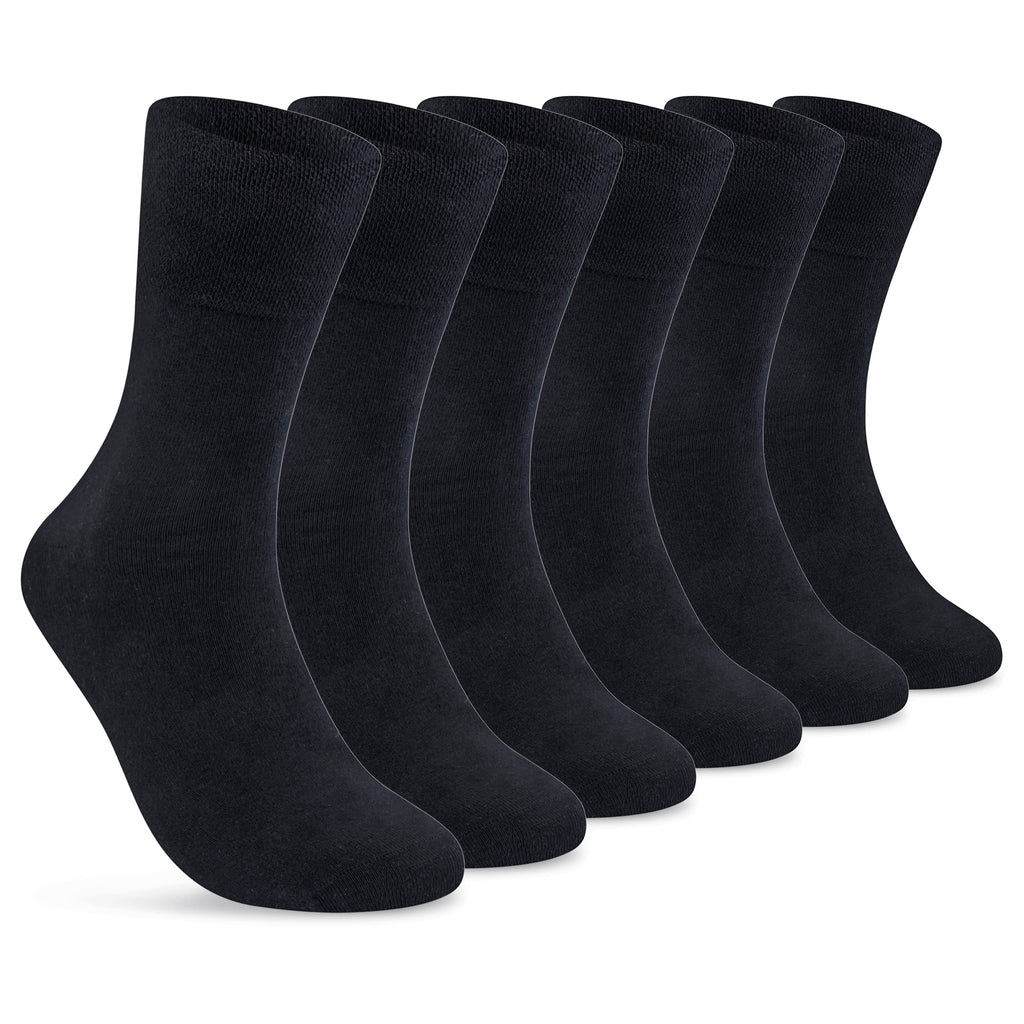 sockenkauf24 Diabetikersocken ohne Gummi & ohne Naht 97% Baumwolle (6 Paar) Diabetiker Socken mit Komfortbund für Damen & Herren