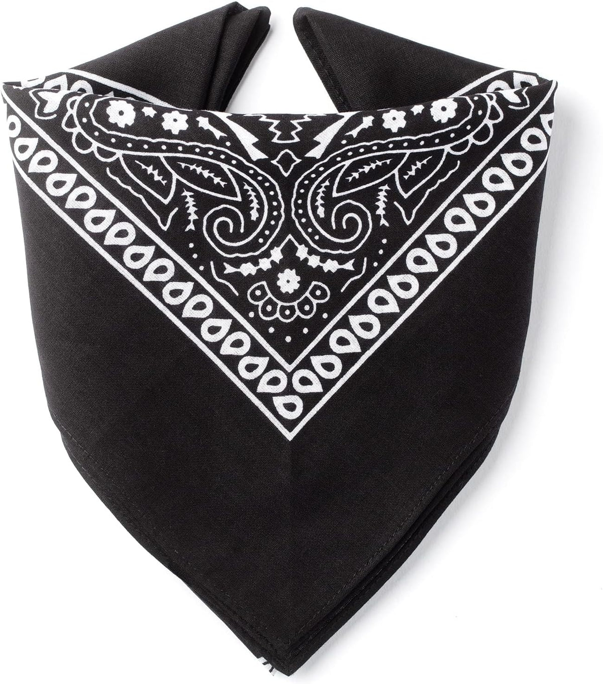Bandana 100% Coton Qualité Premium - Epaisseur Supérieure - 20 Couleurs Exclusives - Motif Paisley