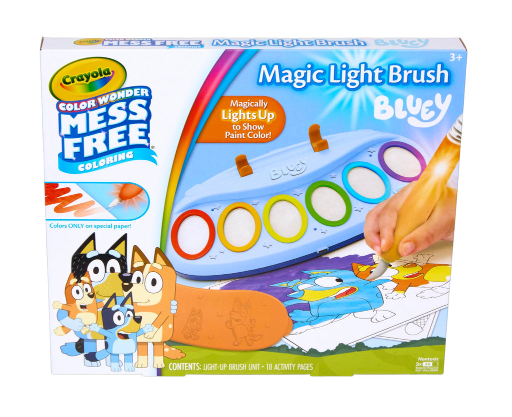 Crayola PAW Patrol Color Wonder Magic Light Brush – Mess Free Painting Kit for Kids with Lightup Brush, Gift for Toddlers, Preschool Art Activities, Ages 3+