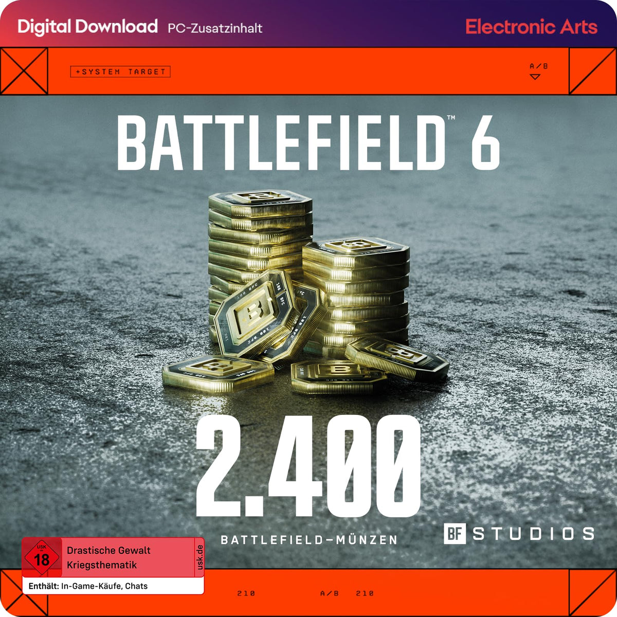 13.000 BF-Münzen | Battlefield 6 & REDSEC PCWin | Download Code EA App | Deutsch
