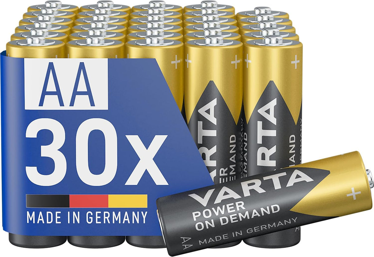 Varta Batterien AAA 100 Stück Power on Demand Alkaline 1,5 V Vorratspack