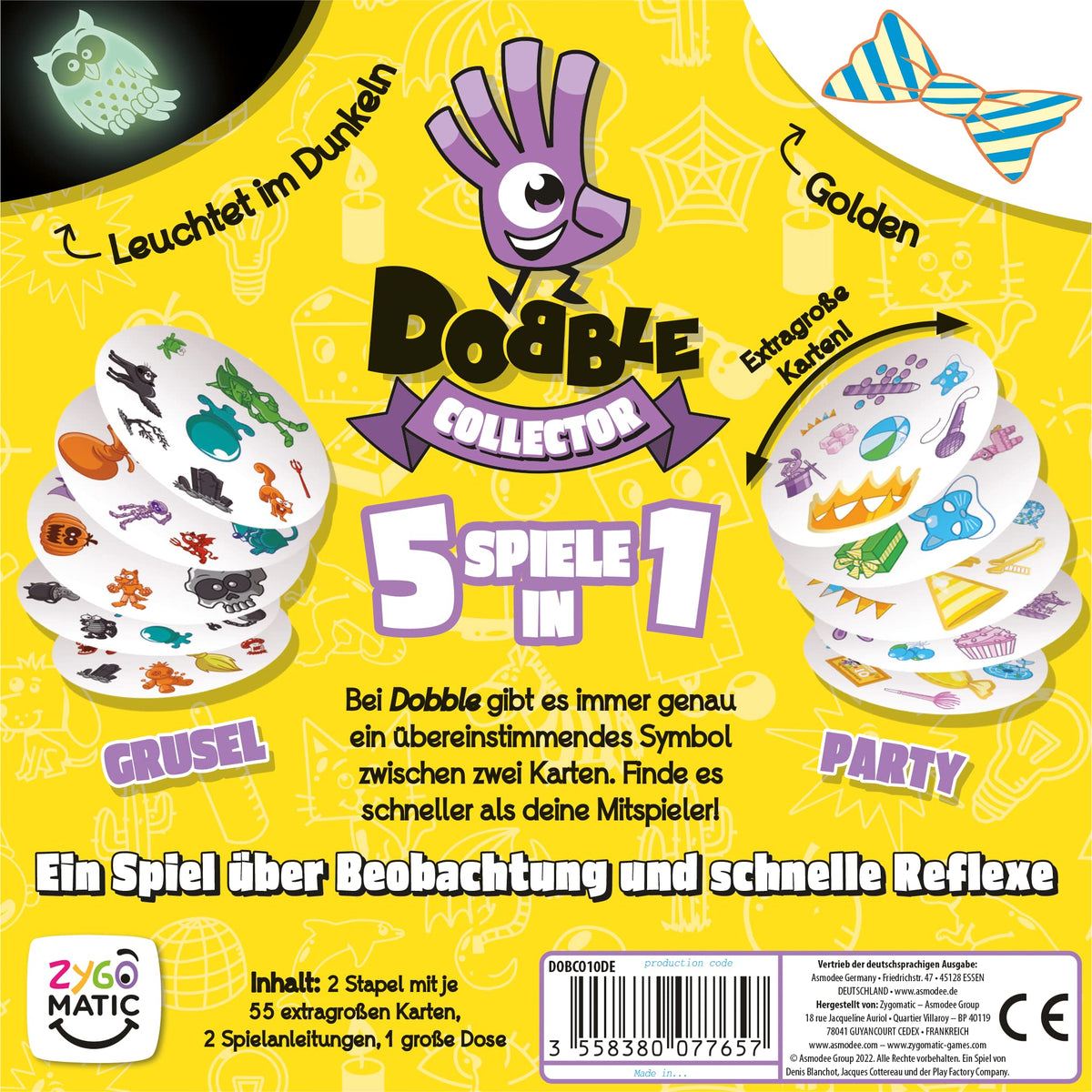 Asmodee, Dobble Bundesliga, Rasantes Familienspiel, Deutsch