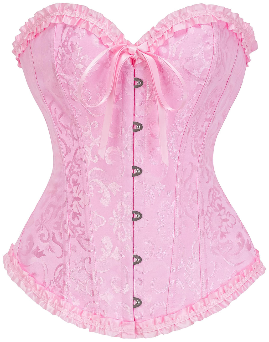 Bustier Corset Top for Women | Overbust Lace Up Waist Cincher Shapewear Lingerie