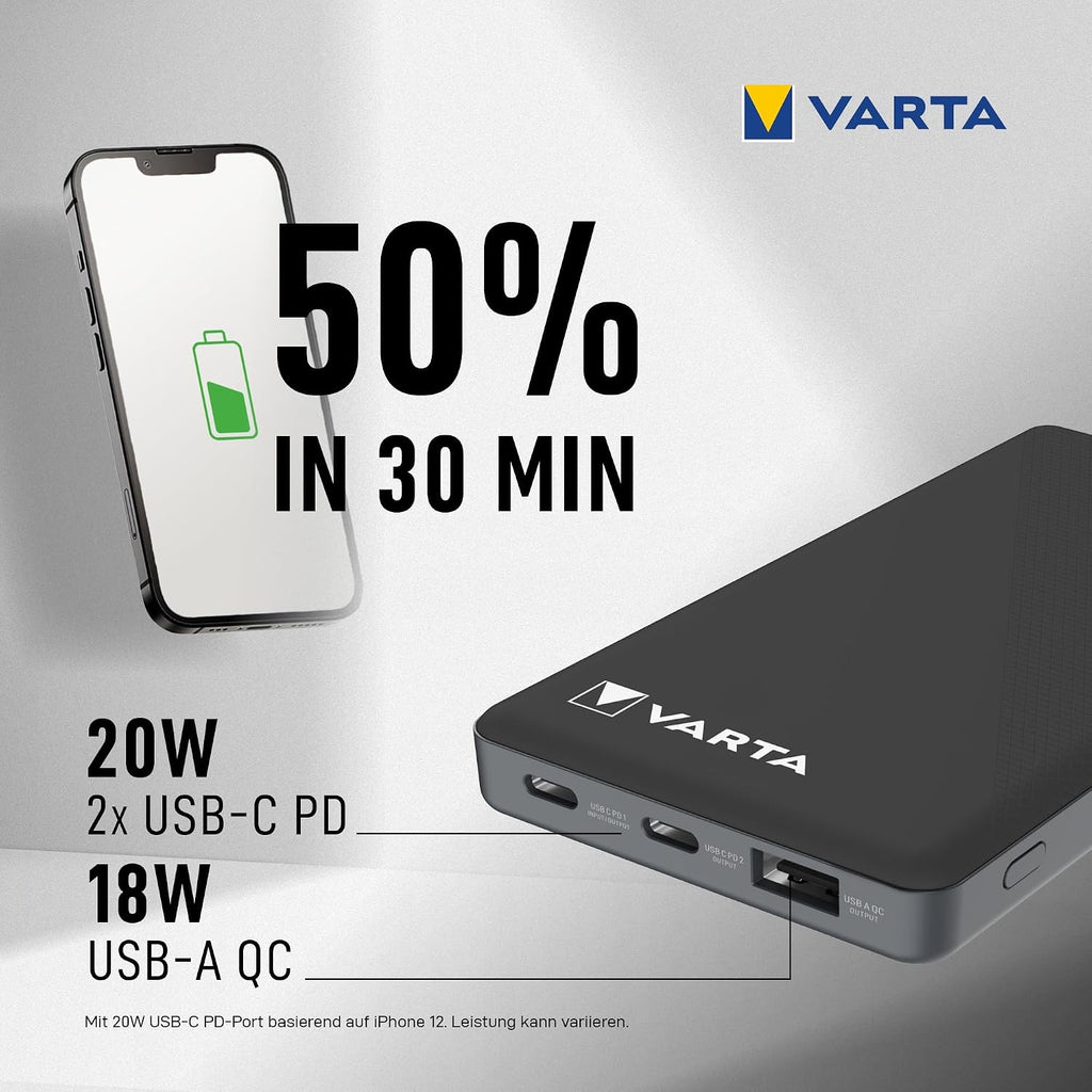 Varta Batterien AAA 100 Stück Power on Demand Alkaline 1,5 V Vorratspack