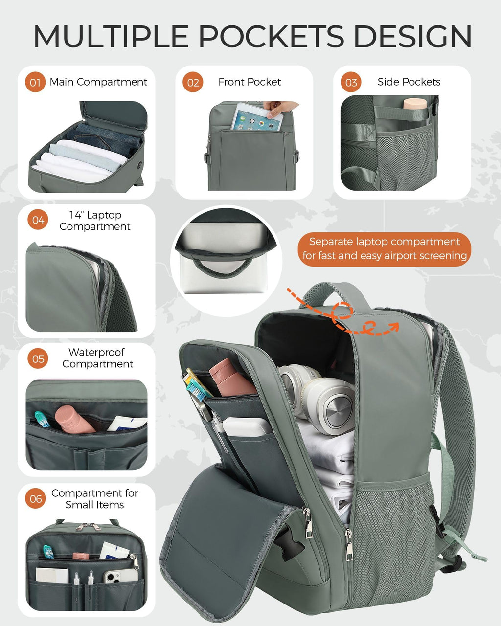 Yankony Sac a Dos Voyage Cabine Avion 40x30x20 Ryanair Bagages Cabine