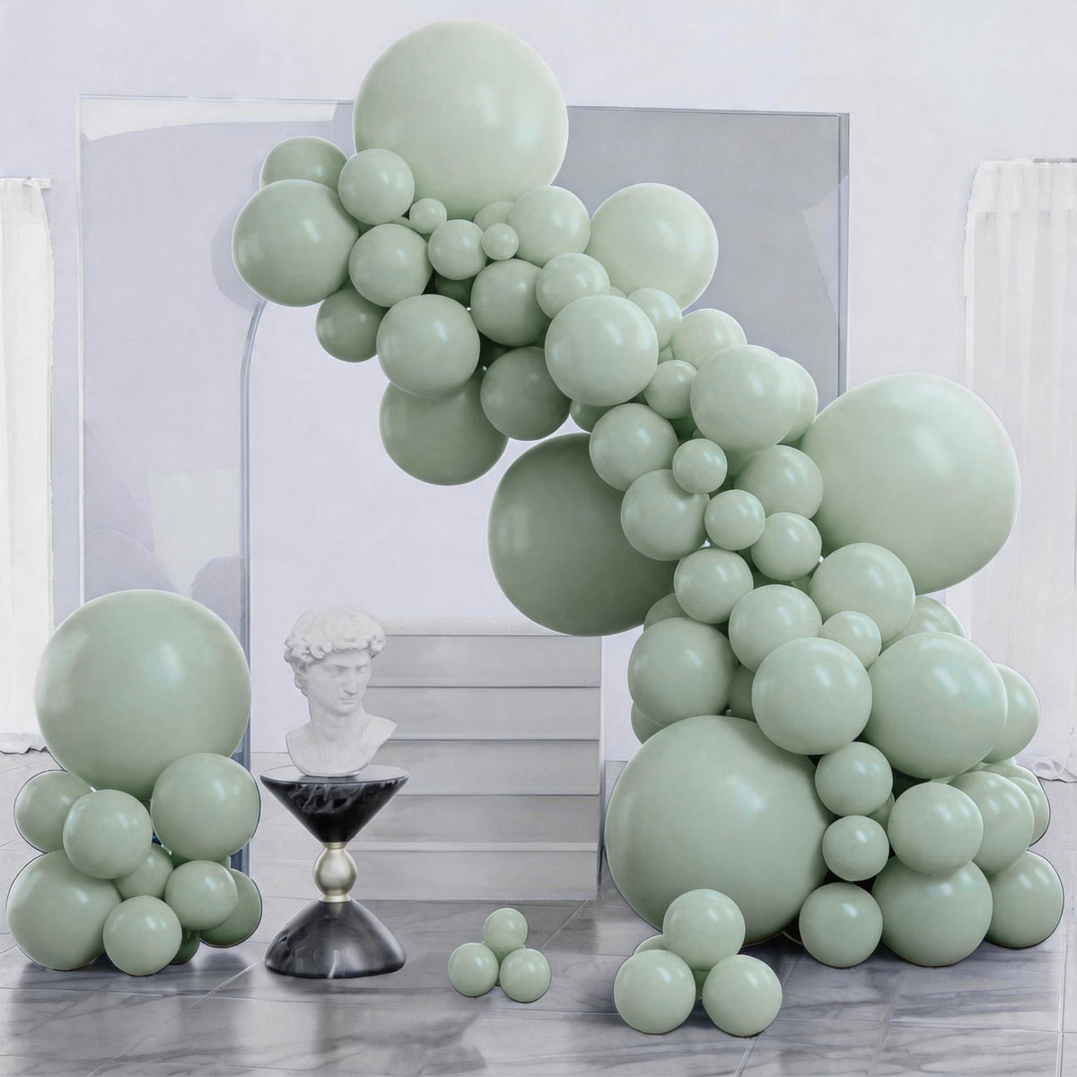 PartyWoo Black Balloons 140pcs Different Sizes of 18 12 10 5 Inch