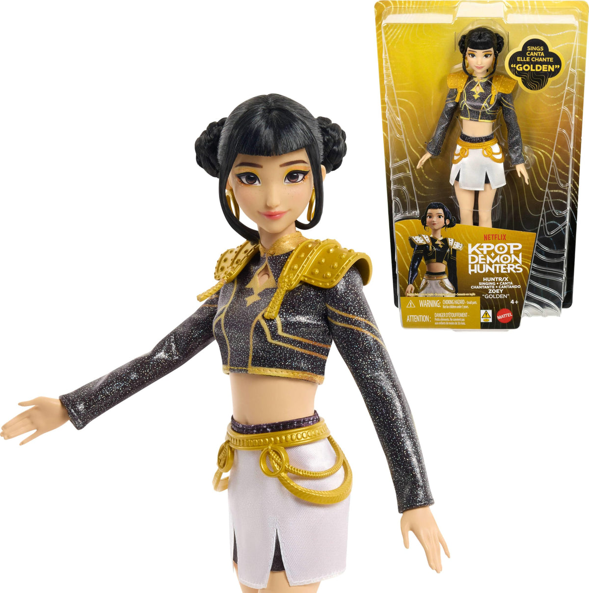 Mattel Kpop Demon Hunters HUNTR/X Mira „Golden“ Singende Puppe