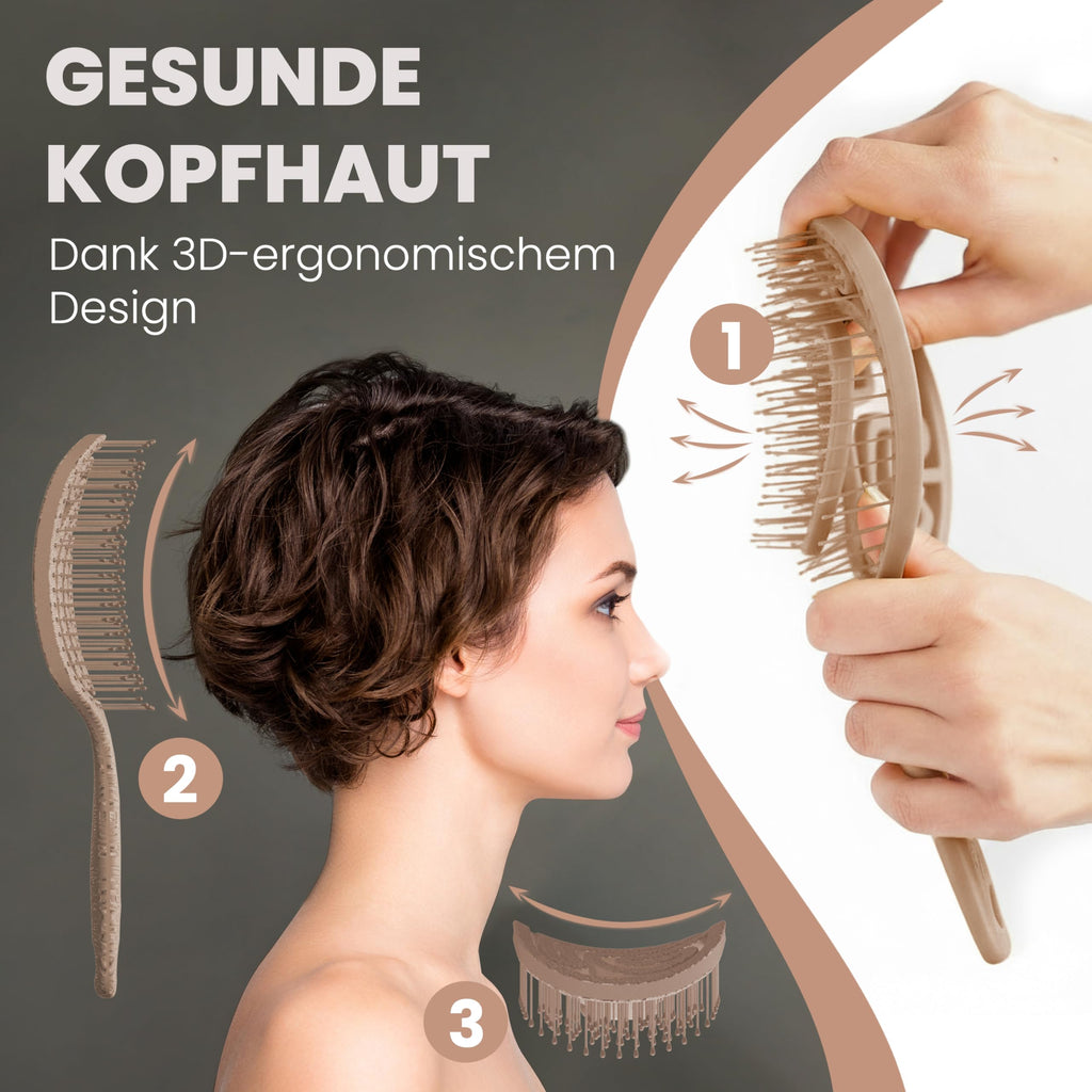 Walcora Haarbürste ohne Ziepen – NEUHEIT 2026 – Entwirrbürste & Detangler Bürste für Damen