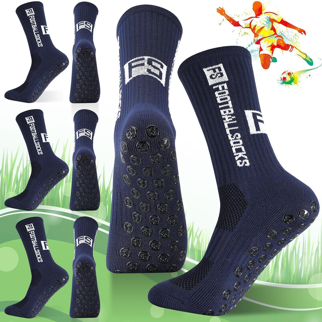 FANTESI 3 Paare Fußballsocken für Herren Damen,Sportsocken Fußball
