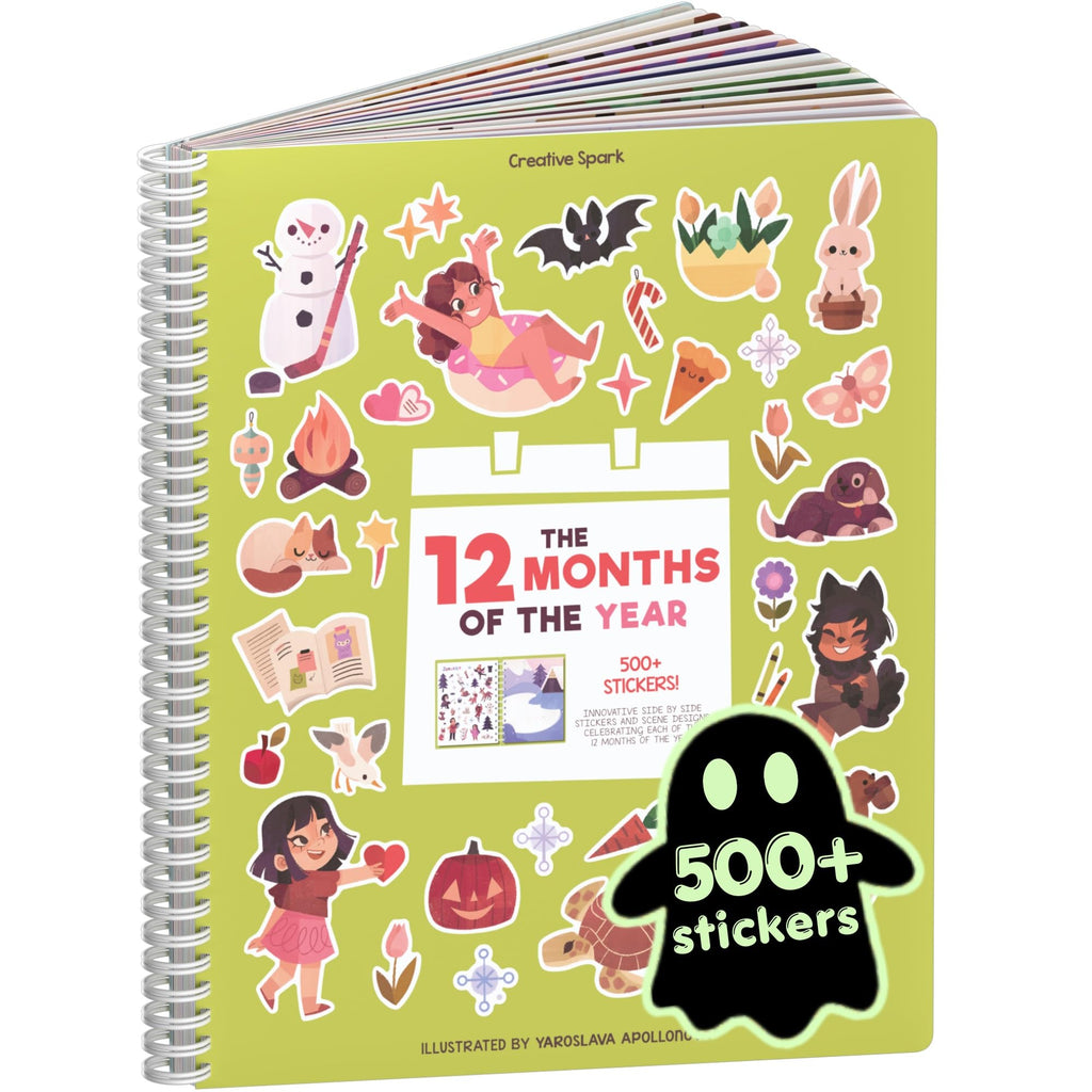 Cupkin Animal Habitats Sticker Book | 12 Coloring & Activity, 500+ Stickers