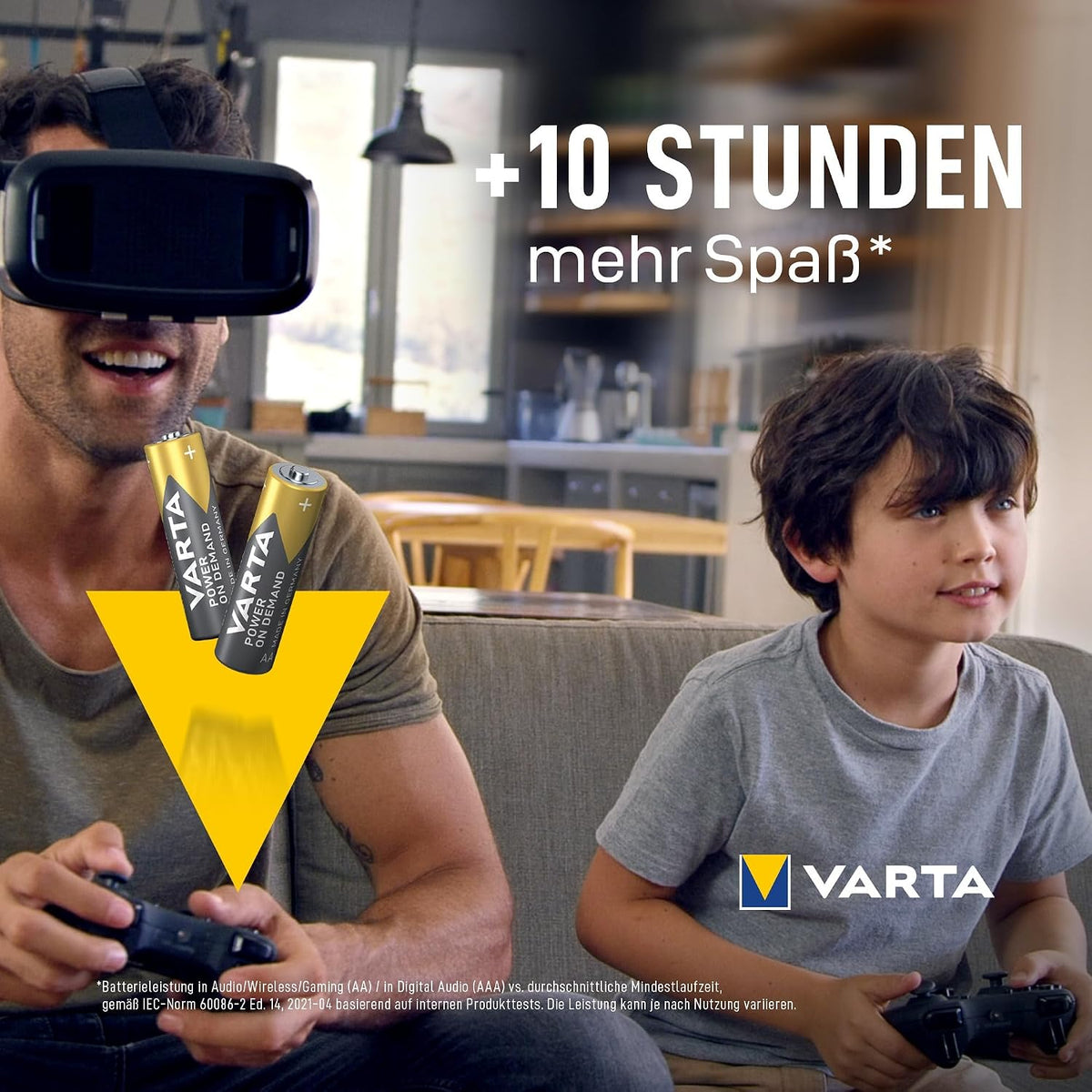 Varta Batterien AAA 100 Stück Power on Demand Alkaline 1,5 V Vorratspack