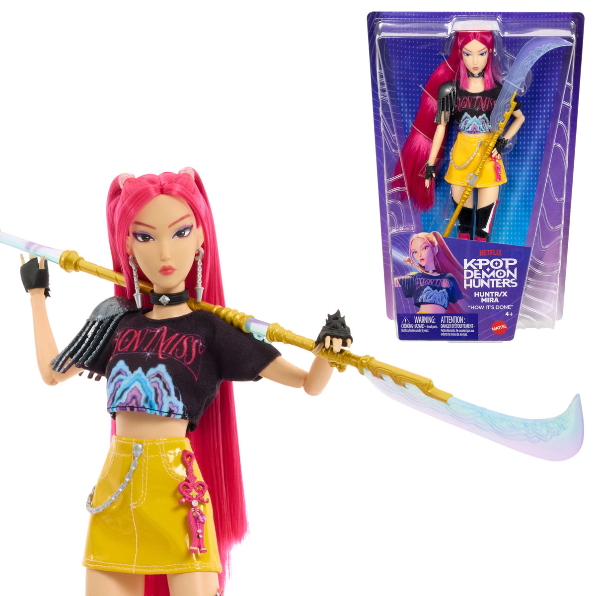 Mattel Kpop Demon Hunters HUNTR/X Zoey Modepuppe