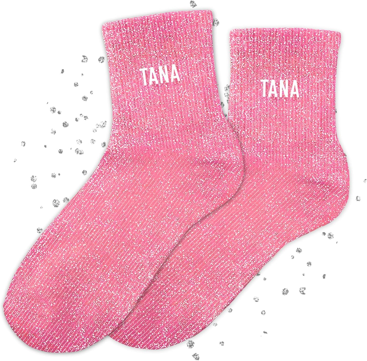 MASSA Chaussettes Paillettes - Taille Unique - Parfaite, Unique, Wesh, Tana, Princesse, Pipelette, Raleuse, Gourmande, Aigrie, Mamounette - Chaussettes à Paillettes
