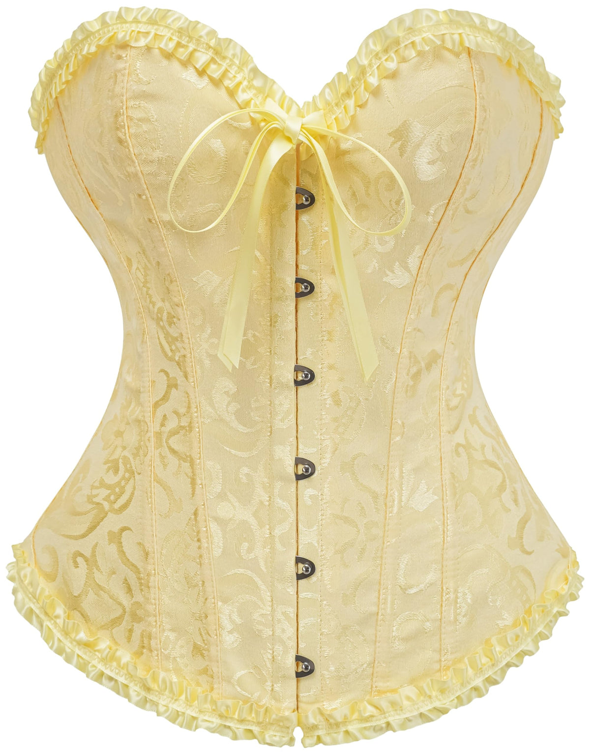 Bustier Corset Top for Women | Overbust Lace Up Waist Cincher Shapewear Lingerie