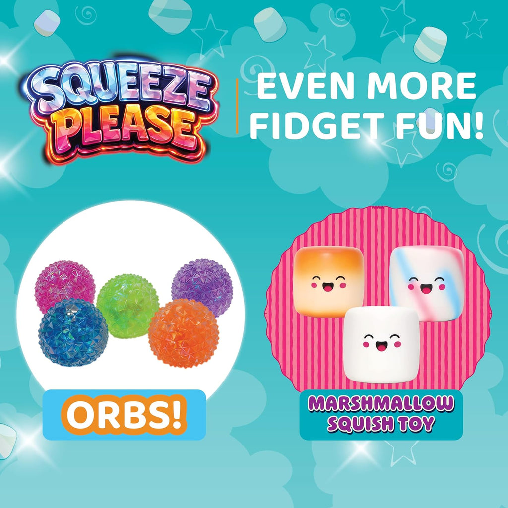 Squeeze Please 3 Pack Scented Marshmallow Stress Relief Fidget Squishy Toy