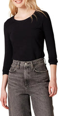 Amazon Essentials Damen Regular-Fit Langarm-T-Shirt Rundhalsausschnitt (In Übergröße Erhältlich)