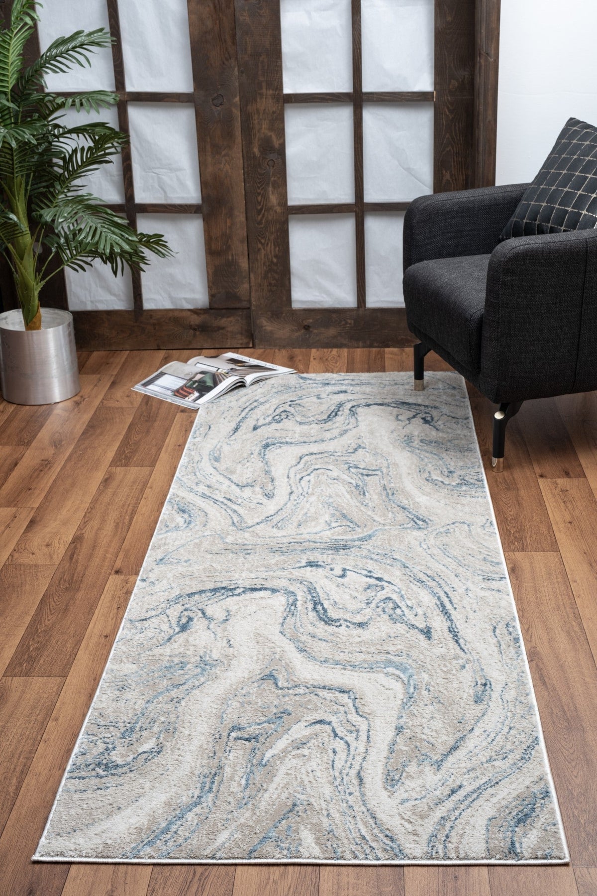 Alfombra Elegance GC_CNC6010 color marfil de 5 pies 3 pulgadas x 7 pies 3 pulgadas